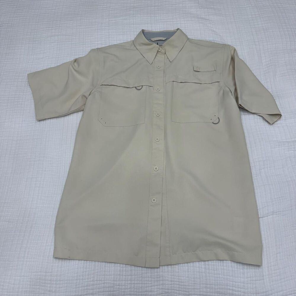 habit beige solar factor upf 40+ fishing shirt